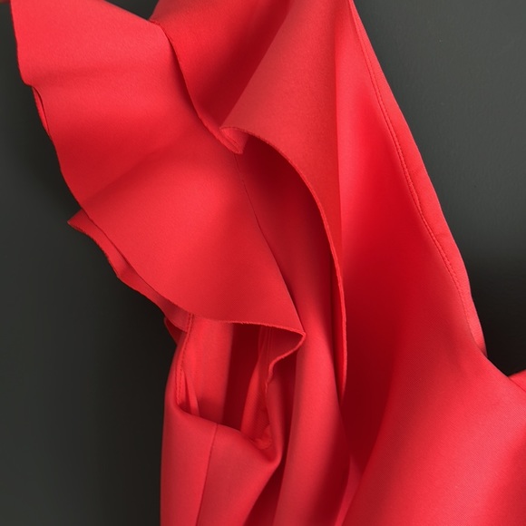 Black Halo EVE Bright Coral Formal Gown NWT - Picture 3 of 6